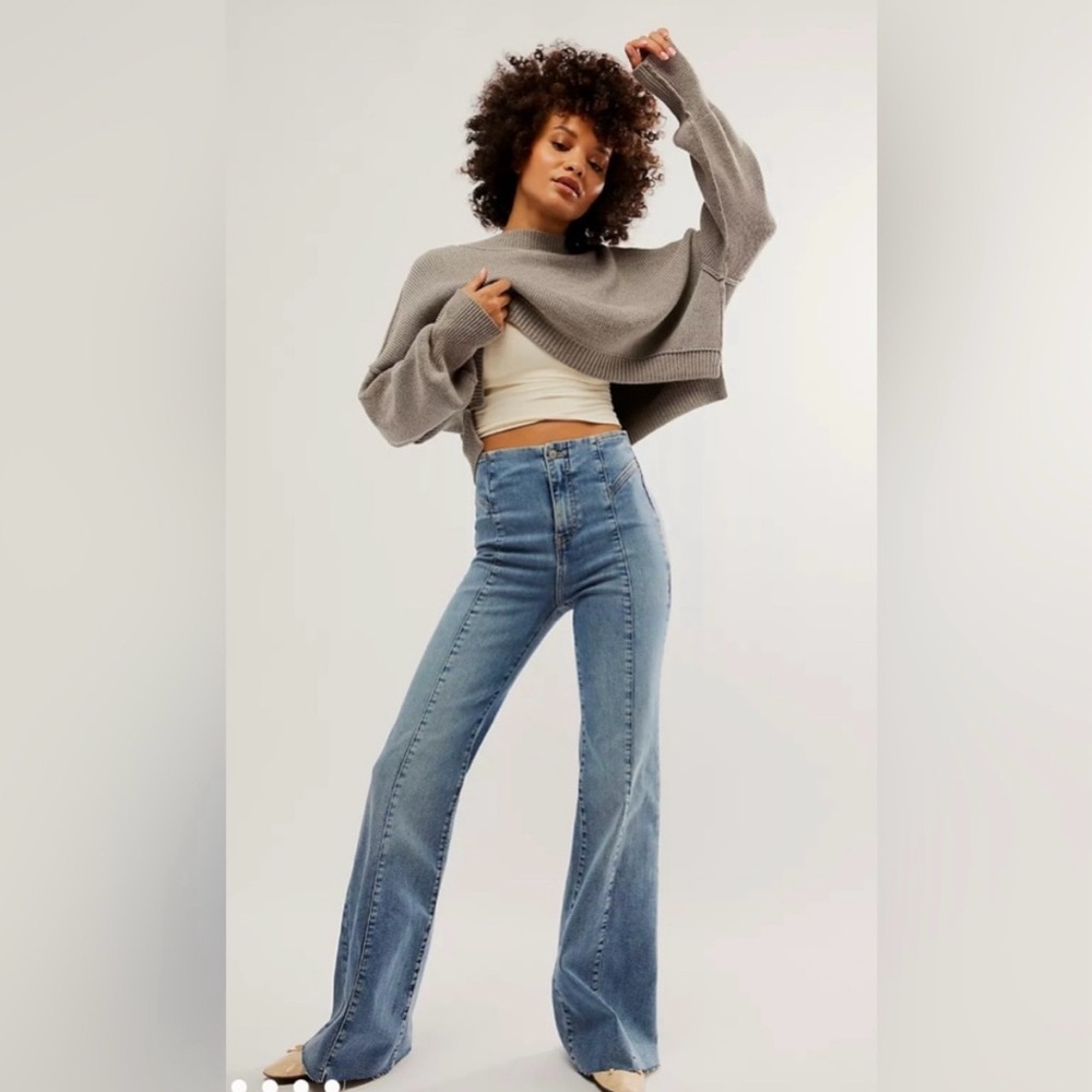 Free People CRVY Wild Honey Denim- High Tide